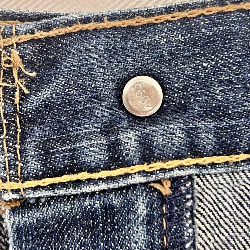 Levi’s 559 Jeans Men 40x32 Relaxed Straight Blue Denim Distressed Faded